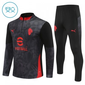 Lasten AC Milan Training Huppari 2025-26 Musta 1/4-Zip